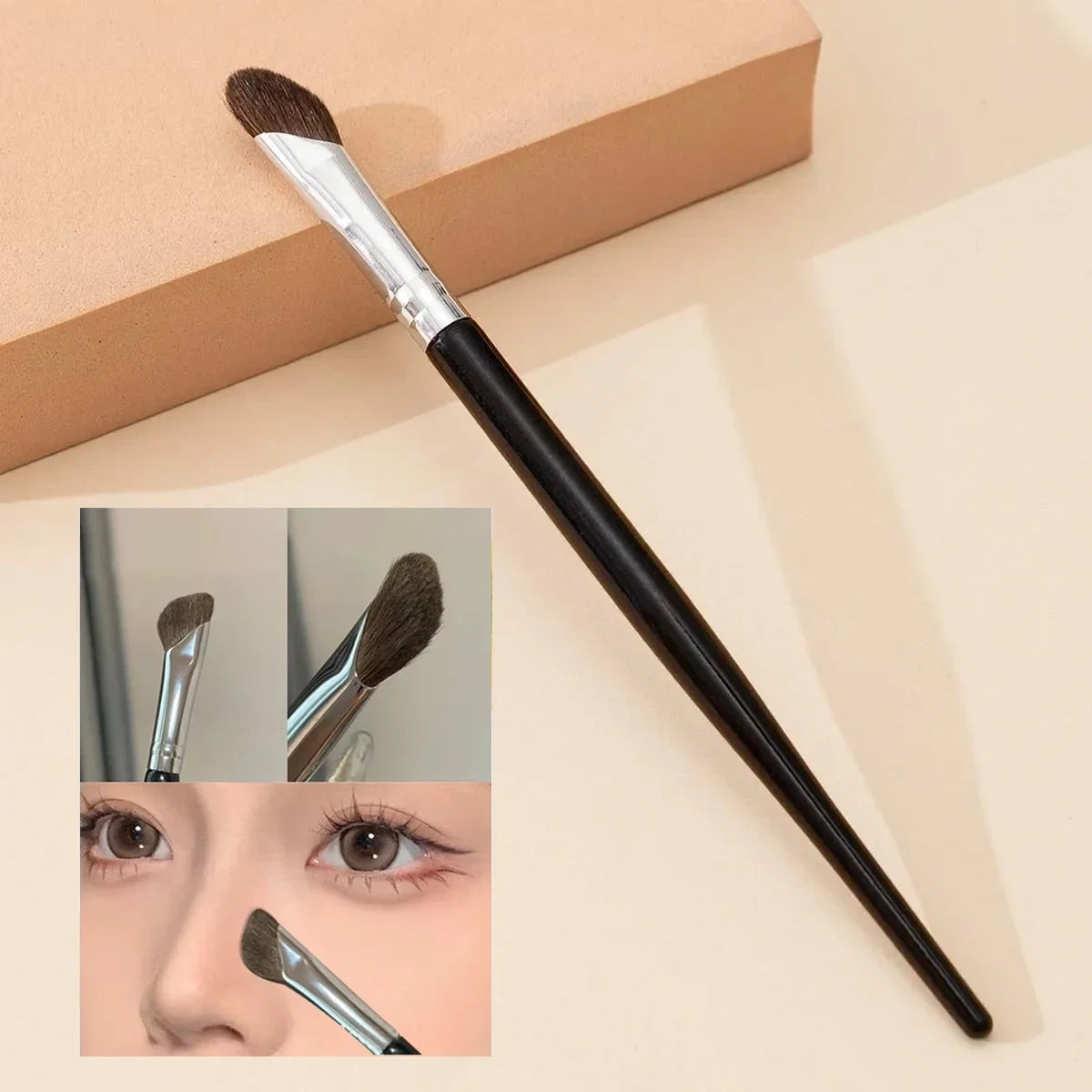 Upgraded Crescent Design Foundation Makeup Brush Ultra-thin Smooth Application Liquid Mask Spatula Makeup Brushes Beauty Tools