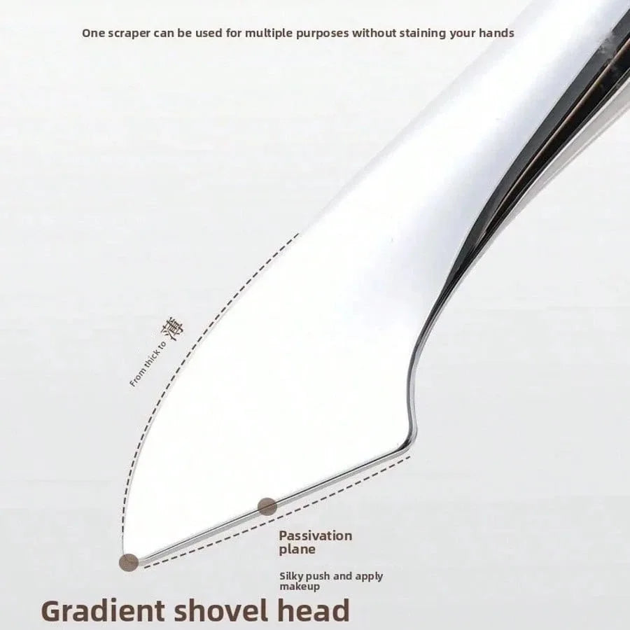 Upgraded Crescent Design Foundation Makeup Brush Ultra-thin Smooth Application Liquid Mask Spatula Makeup Brushes Beauty Tools