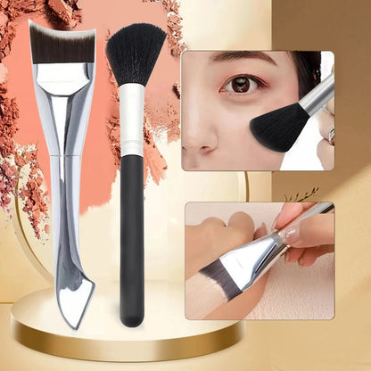Upgraded Crescent Design Foundation Makeup Brush Ultra-thin Smooth Application Liquid Mask Spatula Makeup Brushes Beauty Tools
