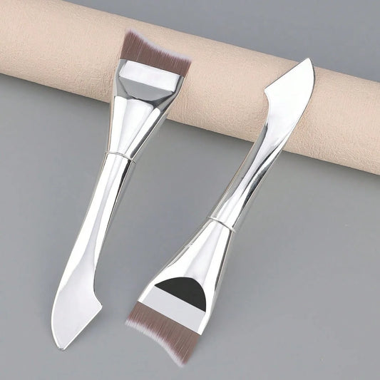 Upgraded Crescent Design Foundation Makeup Brush Ultra-thin Smooth Application Liquid Mask Spatula Makeup Brushes Beauty Tools