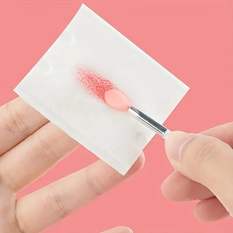 6 New Lip Mask Brush Beauty Tools, Portable Silicone Lip Brush with Lip Mask Application Cover