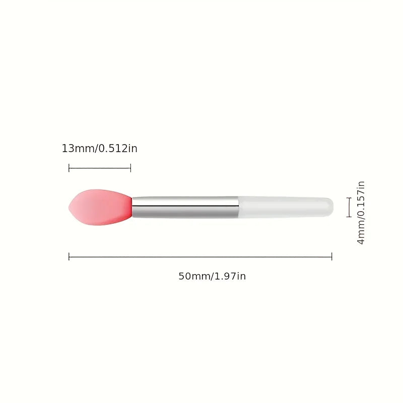 6 New Lip Mask Brush Beauty Tools, Portable Silicone Lip Brush with Lip Mask Application Cover