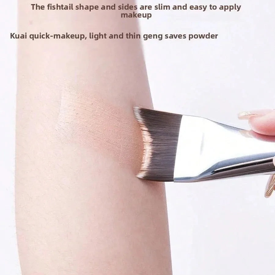 Upgraded Crescent Design Foundation Makeup Brush Ultra-thin Smooth Application Liquid Mask Spatula Makeup Brushes Beauty Tools